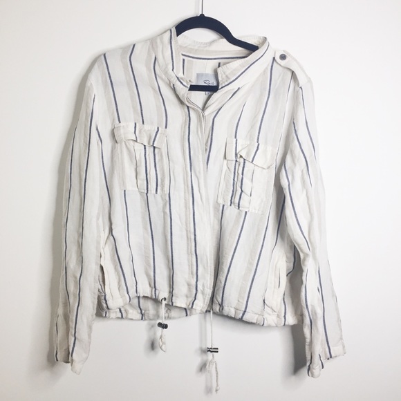 Rails Rowen Coco Stripe Utility Jacket size large - Picture 13 of 16